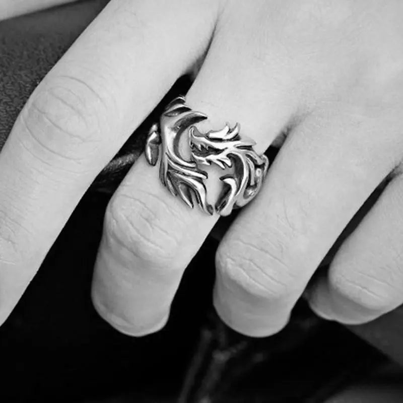 Dragon Stainless Steel Vintage Ring