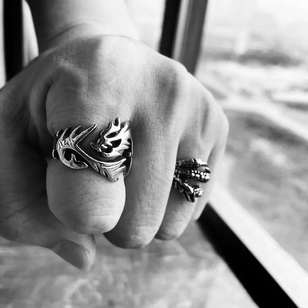 Dragon Stainless Steel Vintage Ring