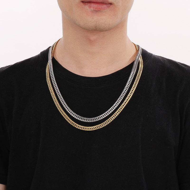 Dragon Bone Braided Stainless Steel Chain