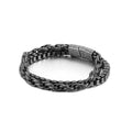 Dual Layer Box Link Stainless Steel Bracelet