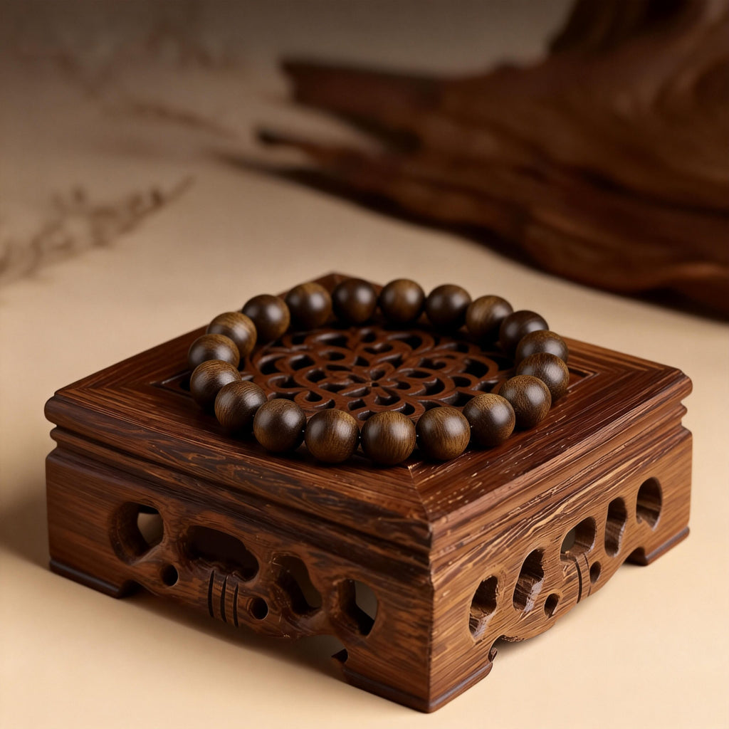 Agarwood Bracelet – Vietnam Nha Trang Kyara-Grade · Collector Grade · High Resin