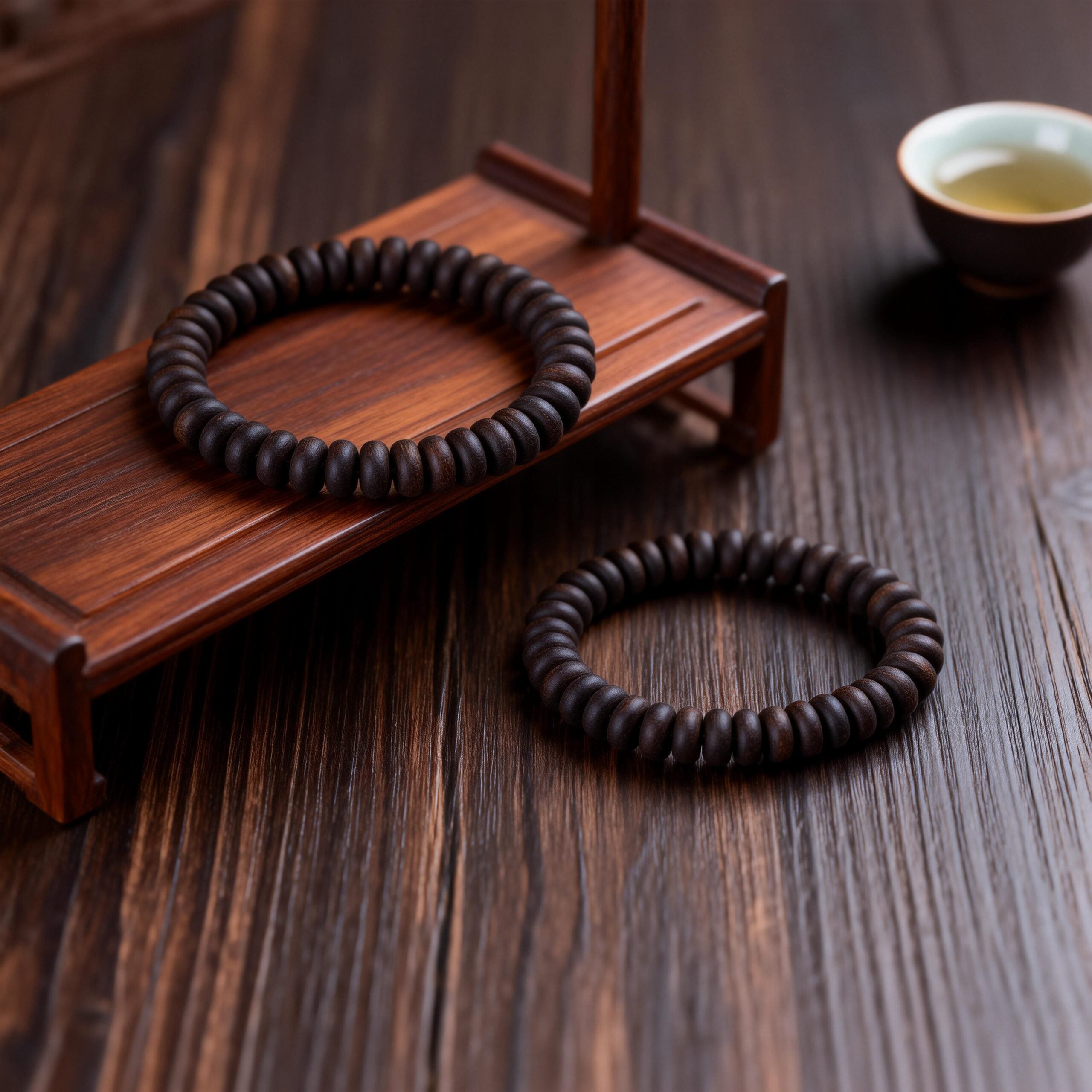 Agarwood Disc Bead Bracelet – Vietnam Nha Trang Kyara-Grade  · Collector Grade · High Resin