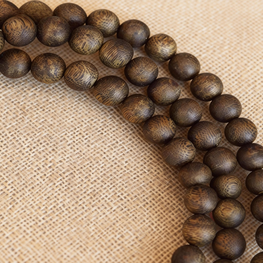 Vietnam Nha Trang Agarwood 108 Beads – Refined Grade · Subtle Sweetness