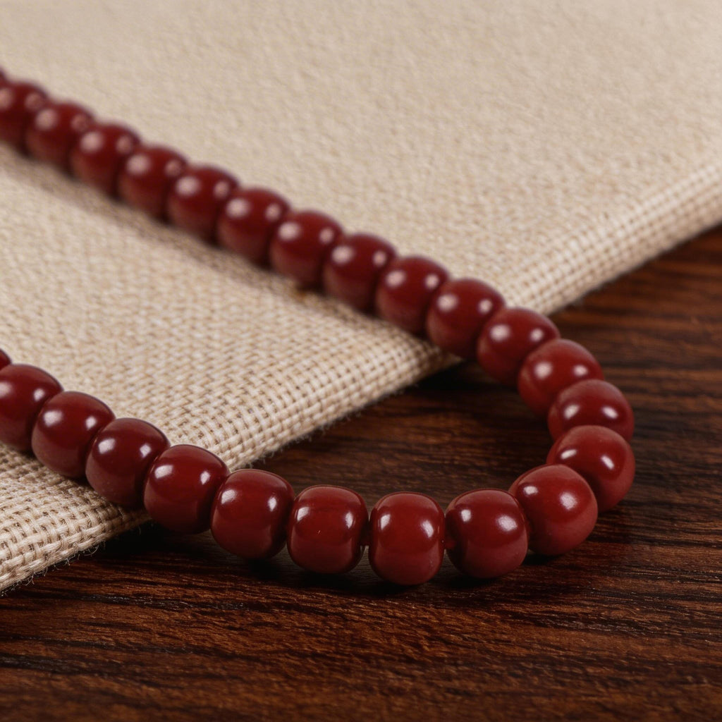 Red Bodhi Hand Mala — Trace