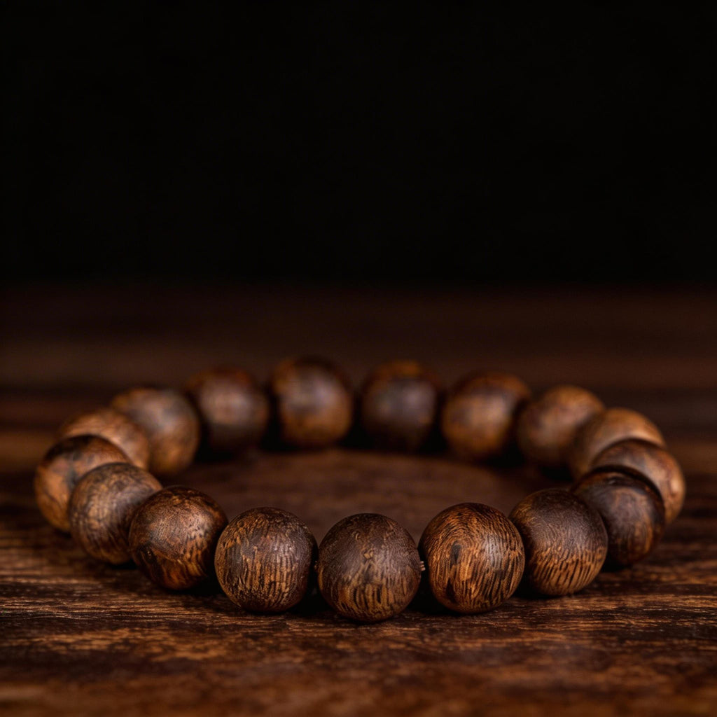 Vietnam Nha Trang Agarwood Bracelet – 8mm Beads · Refined Grade · Subtle Sweetness