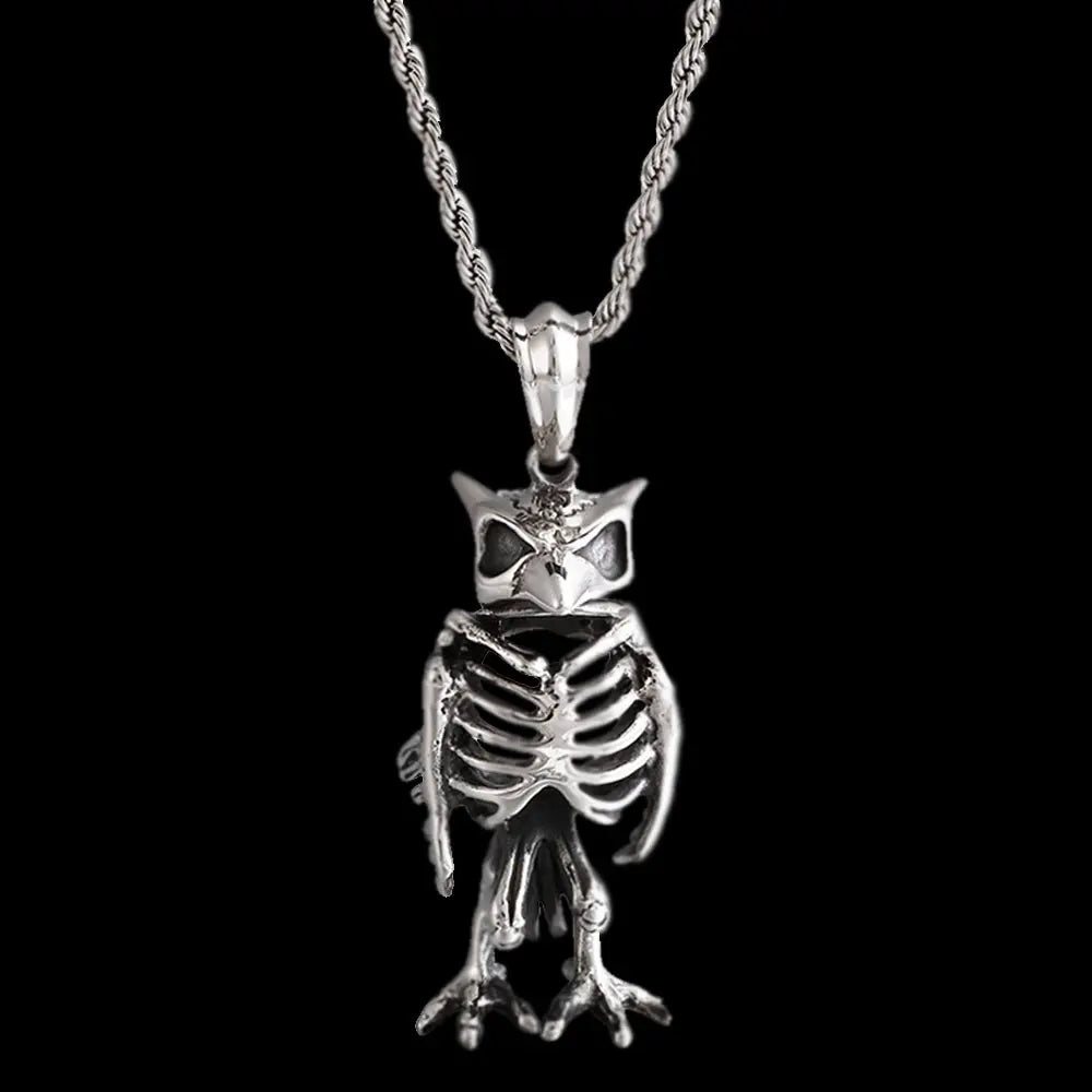 Eagle Skeleton Stainless Steel Pendant