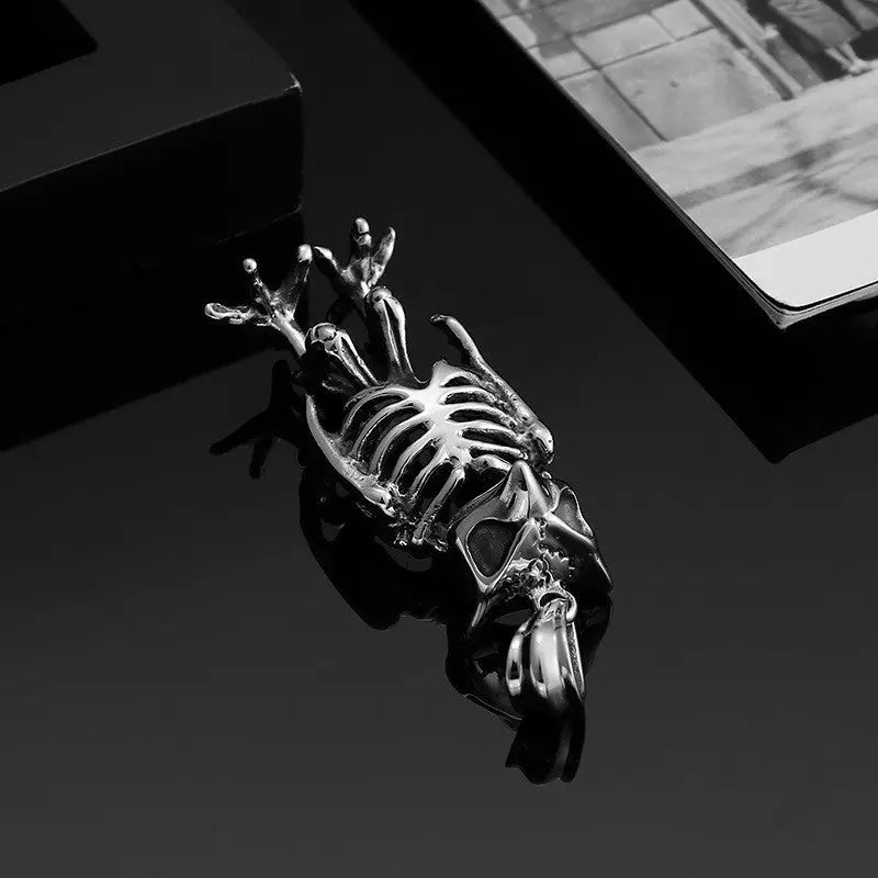 Eagle Skeleton Stainless Steel Pendant