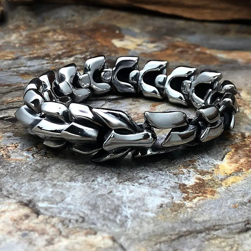 Eastern Dragon Bone Chain Bracelet