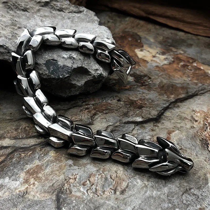 Eastern Dragon Bone Chain Bracelet