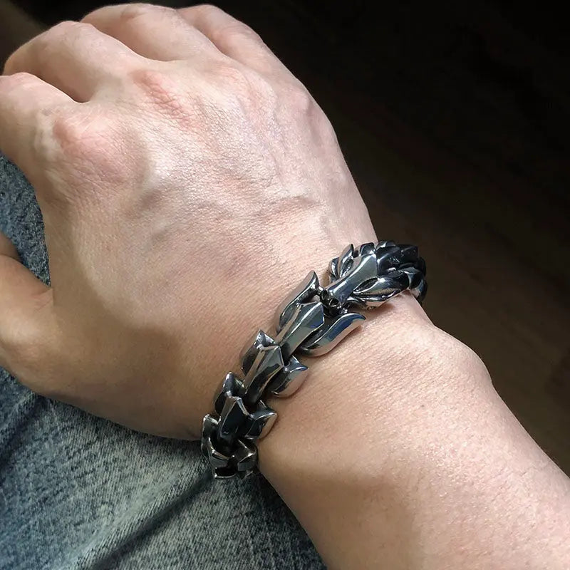 Eastern Dragon Bone Chain Bracelet
