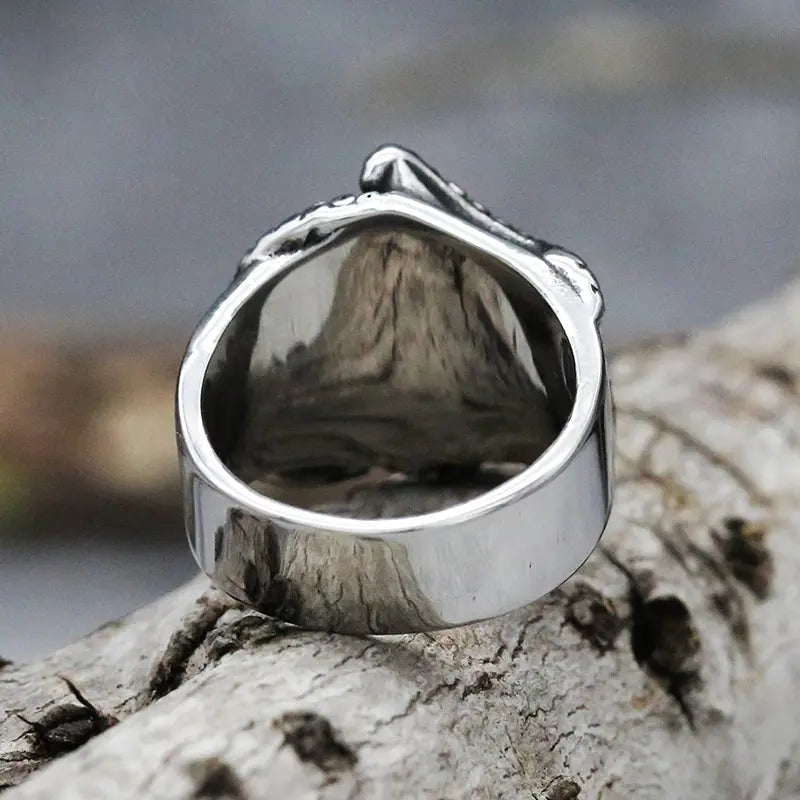 Eye of Providence With Octopus Stainless Steel Ring