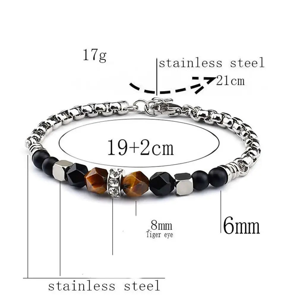 Faceted Tiger-Eye Bracelet