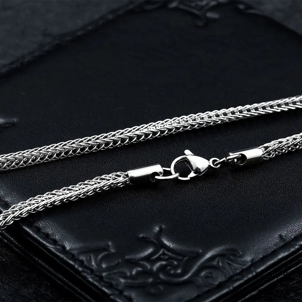 Foxtail Chain Stainless Steel Necklace