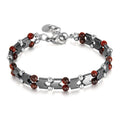 Gemstone Beaded Slim Strap Bracelet