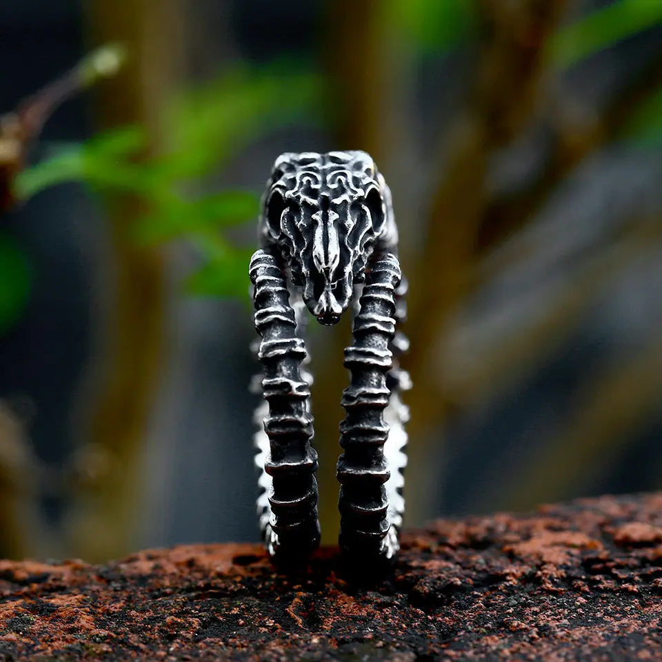 Goat Skull Stainless Steel Rings