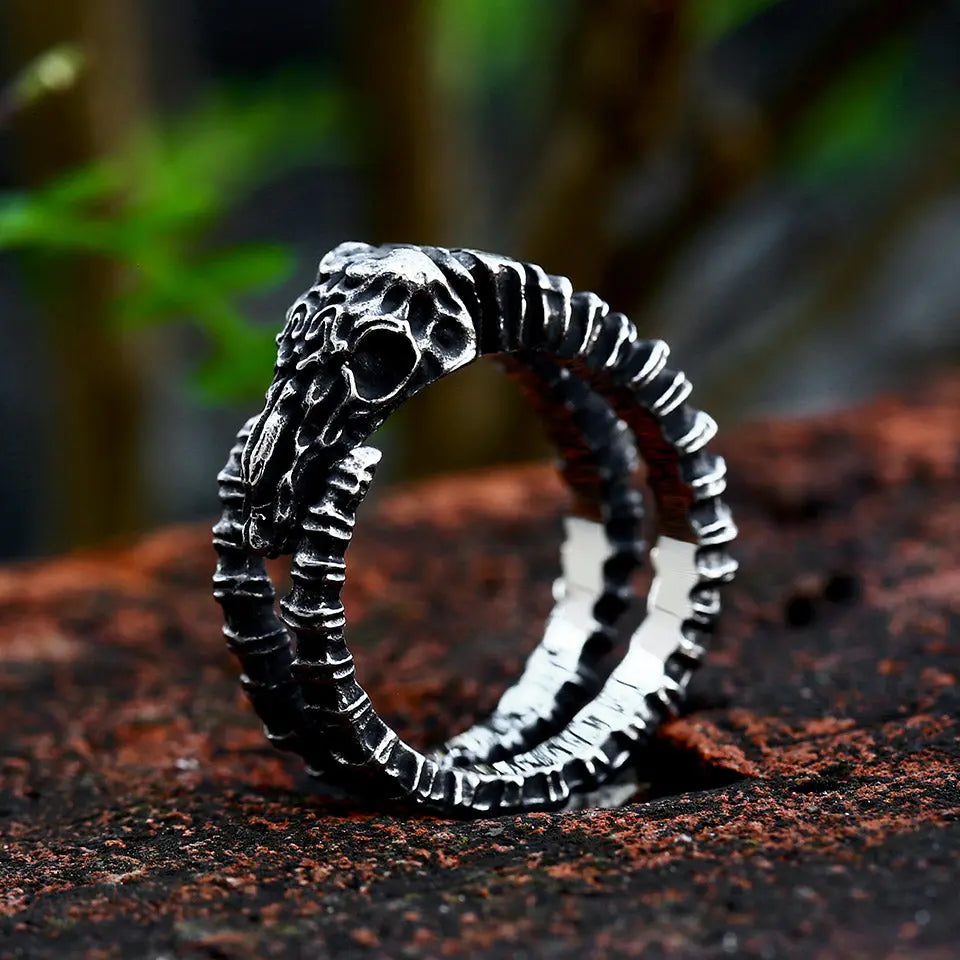 Goat Skull Stainless Steel Rings