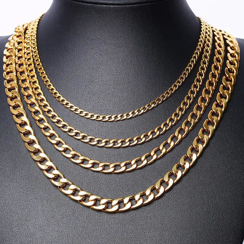 Golden Round Miami Cuban Link Chain