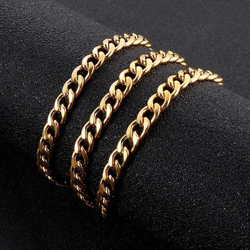 Golden Round Miami Cuban Link Chain