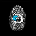 Great Eagle Stainless Steel Turquoise Ring