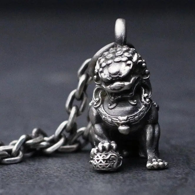 Handmade Lion 925 Silver Pendant
