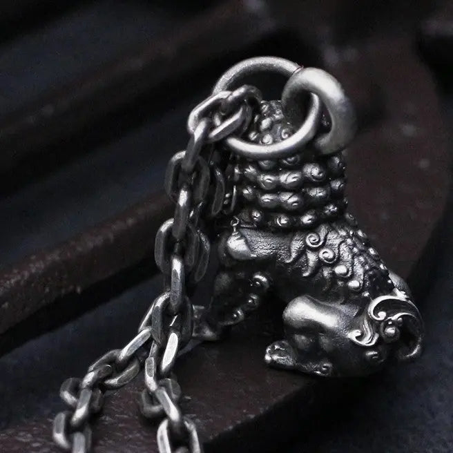 Handmade Lion 925 Silver Pendant