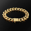 Heavy Miami Chain Shiny Stainless Steel Bracelet