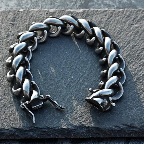 Heavy Spine Style Stainless Steel Bracelet