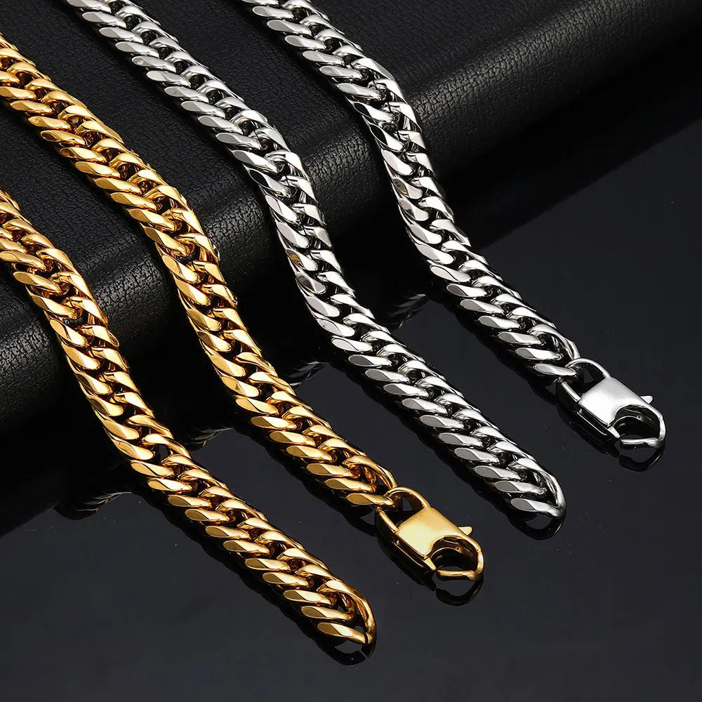 Hip Hop Lobster Clasp Chain-Gold