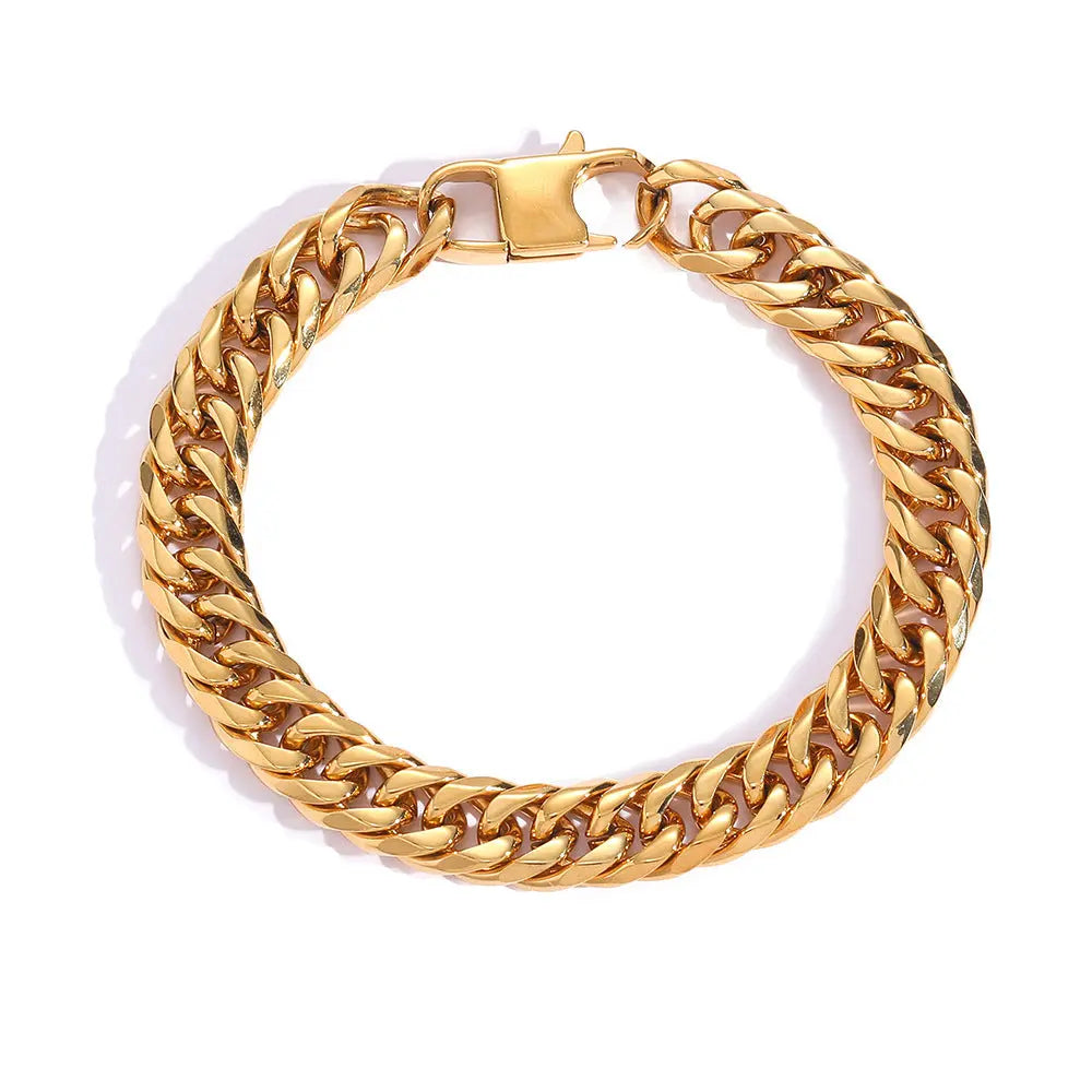 Hip Hop Lobster Clasp Chain-Gold