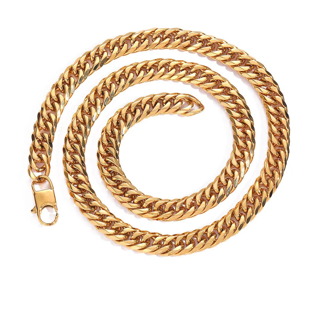 Hip Hop Lobster Clasp Chain-Gold