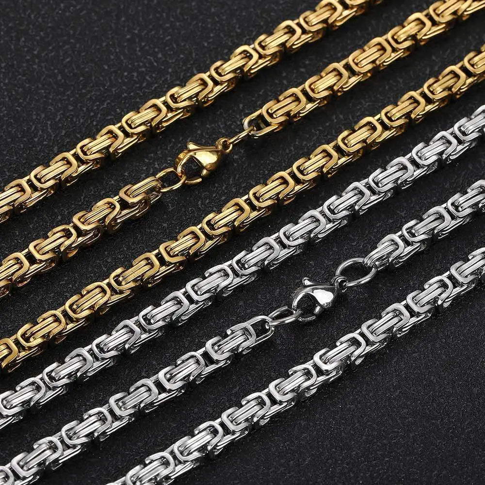 Hip Hop Stainless Steel Imperial Chain-Gold