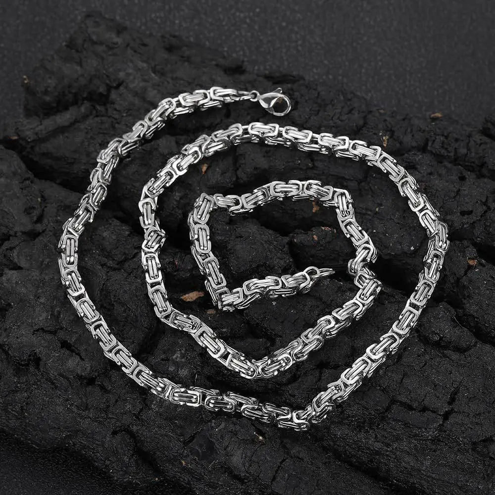 Hip Hop Stainless Steel Imperial Chain-Gold