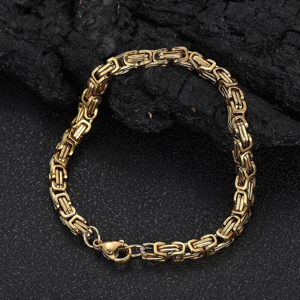 Hip Hop Stainless Steel Imperial Chain-Silver
