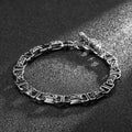Hip Hop Toggle Clasp Stainless Steel Bracelet