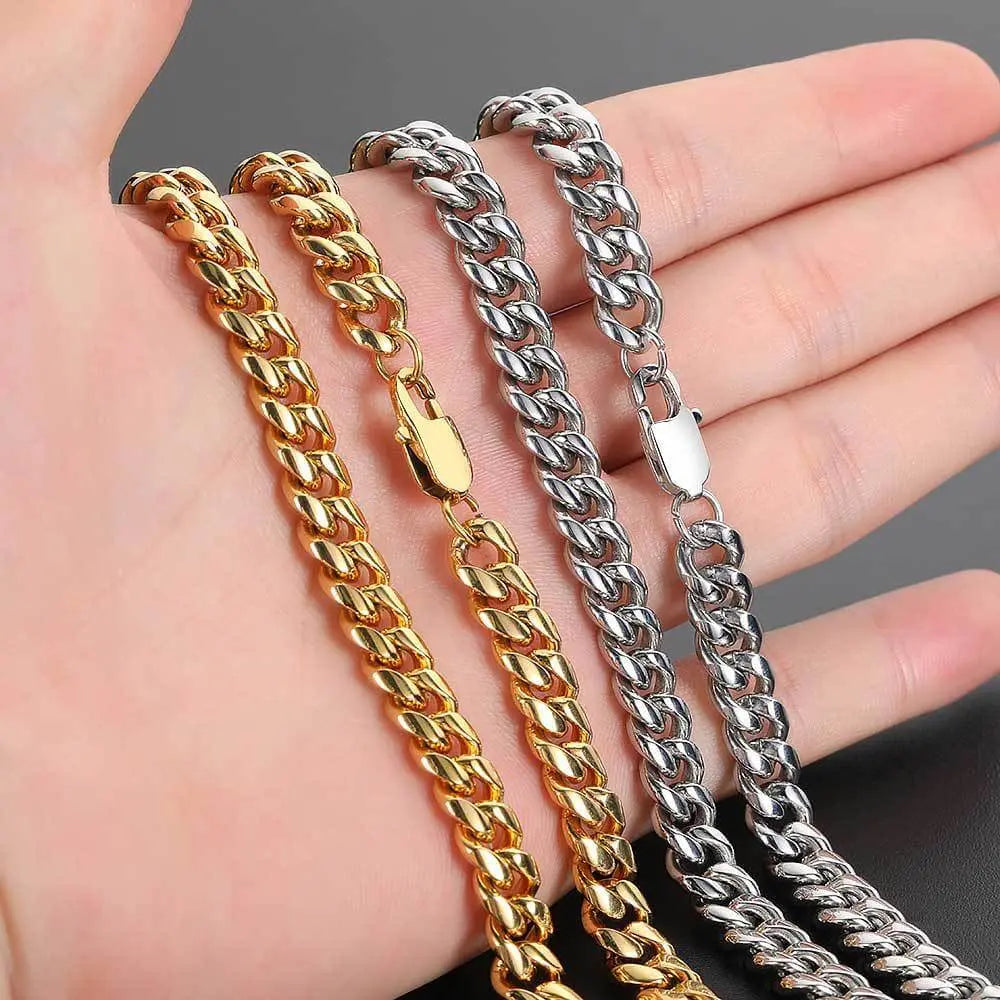 Hip-hop Intensive Grinding Buckle Cuban Chain