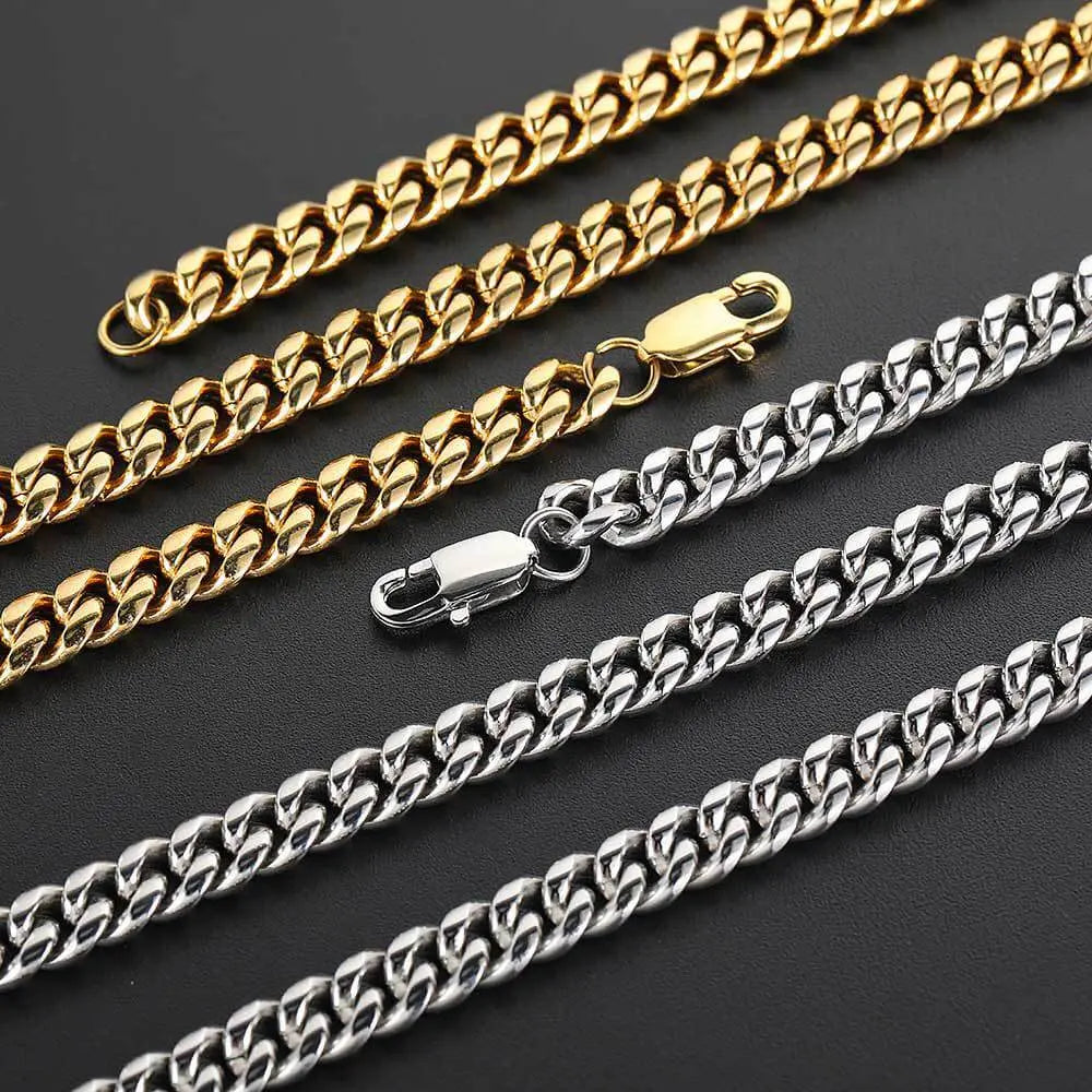 Hip-hop Intensive Grinding Buckle Cuban Chain