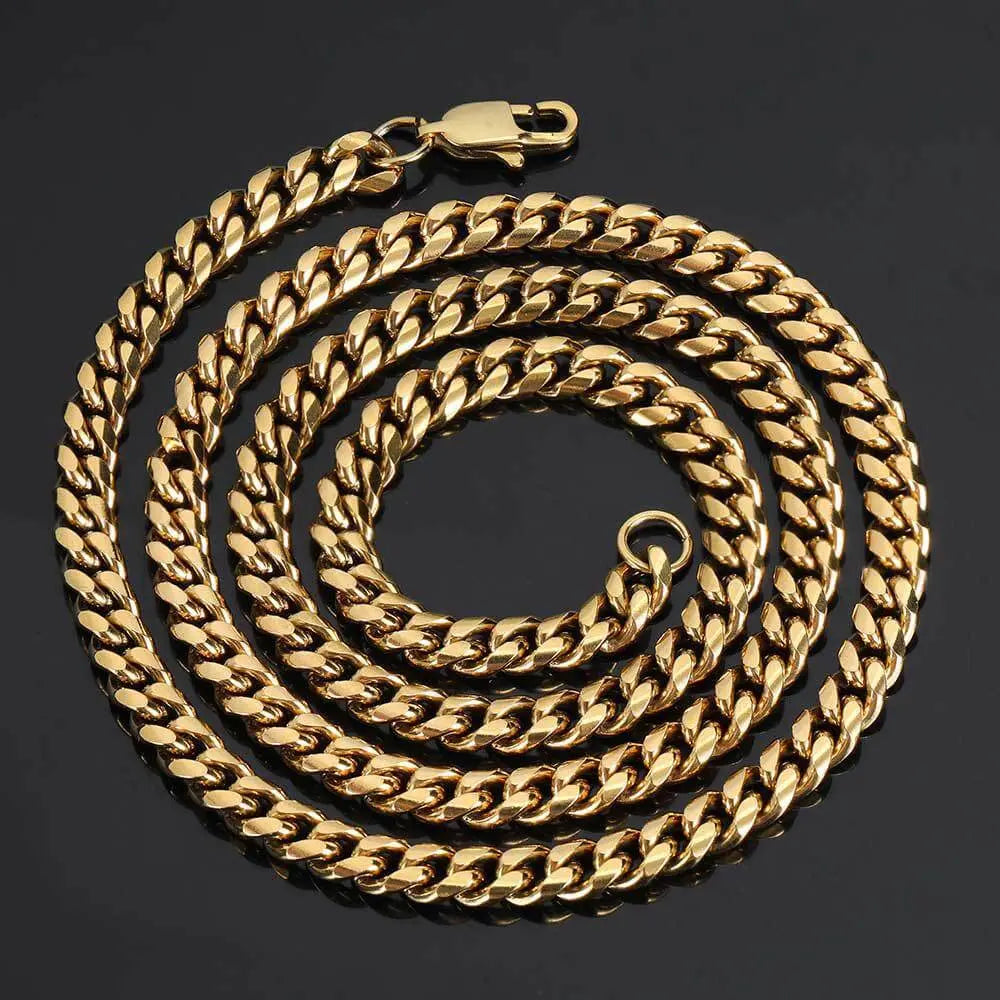 Hip-hop Intensive Grinding Buckle Cuban Chain