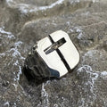 Hollow Cross Stainless Steel Ring