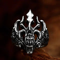 Hollowed Punk Skull Stainless Steel Ring