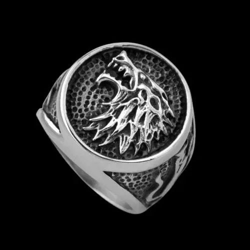 House Stark Direwolf Stainless Steel Ring