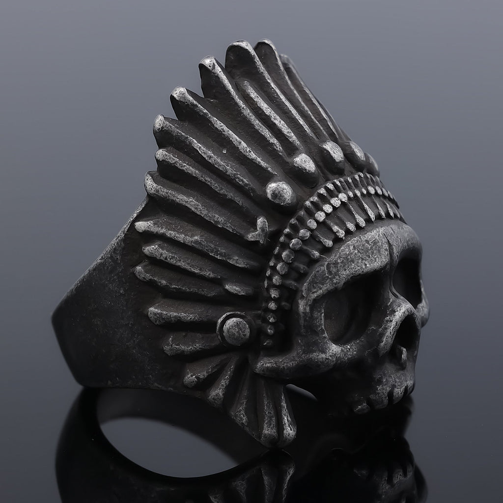 Indian Skull Stainless Steel Ring