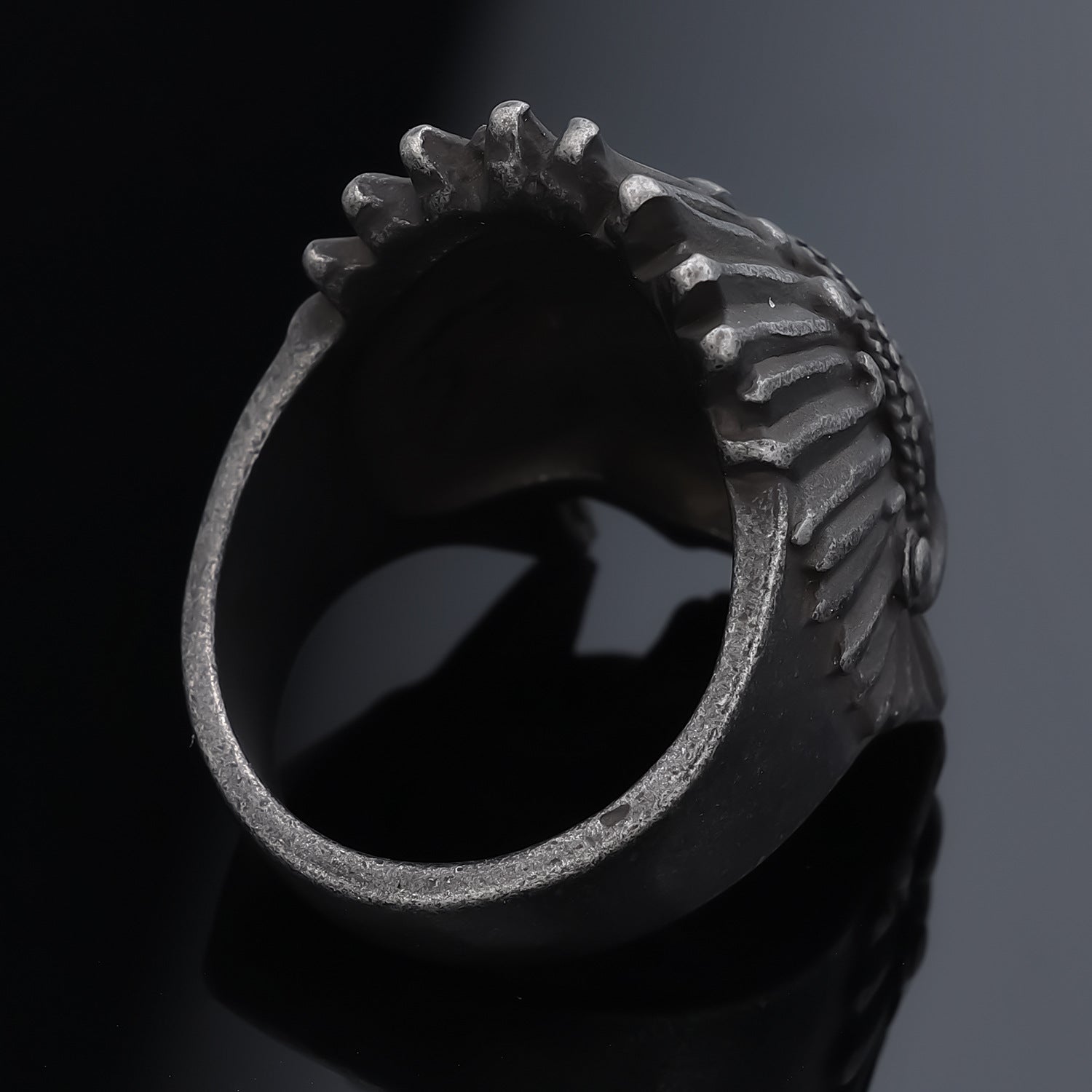 Indian Skull Stainless Steel Ring