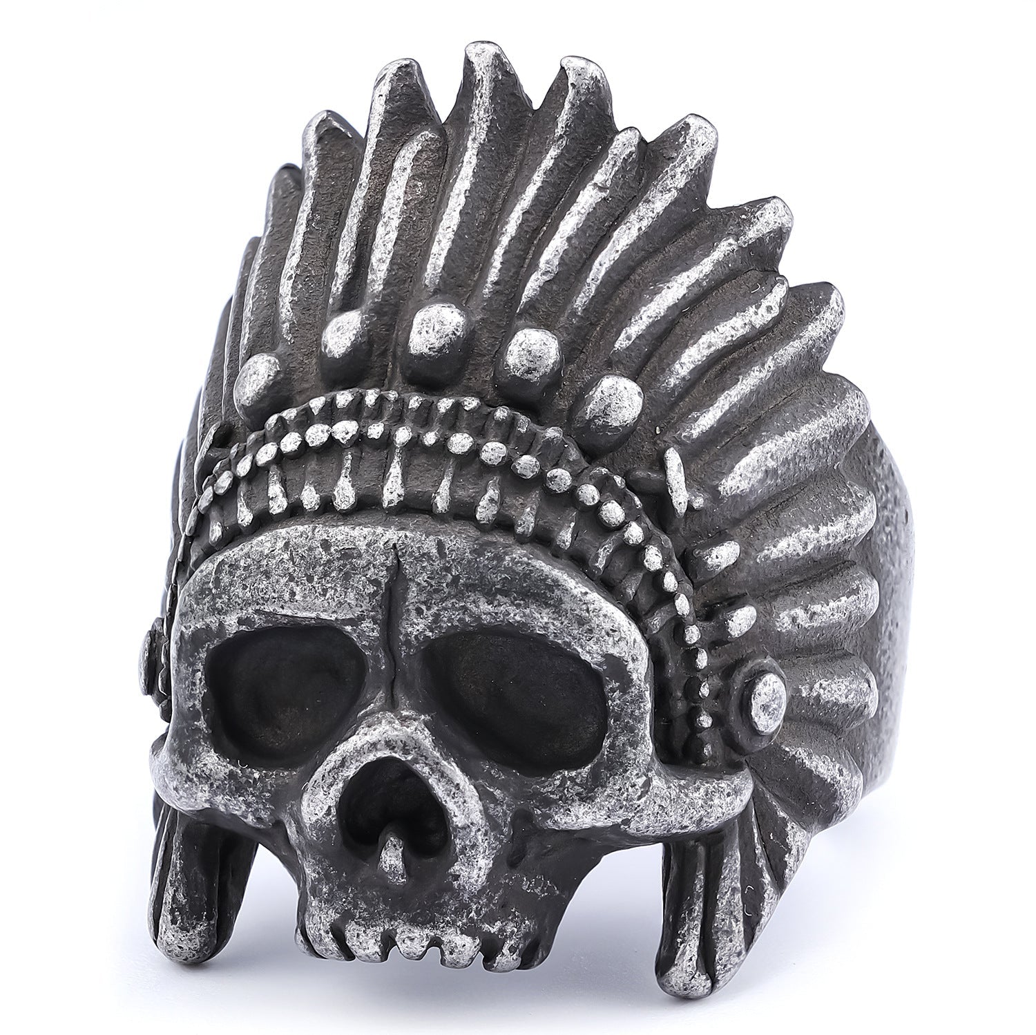 Indian Skull Stainless Steel Ring