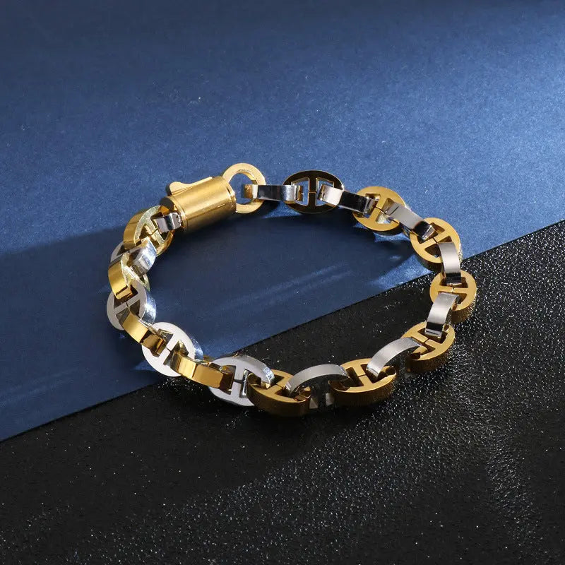 Interlocking Stainless Steel Bracelet