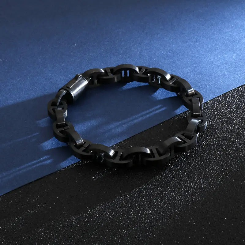 Interlocking Stainless Steel Bracelet