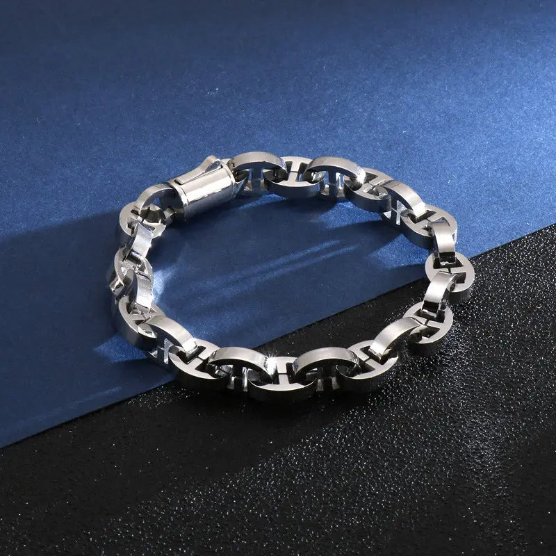 Interlocking Stainless Steel Bracelet