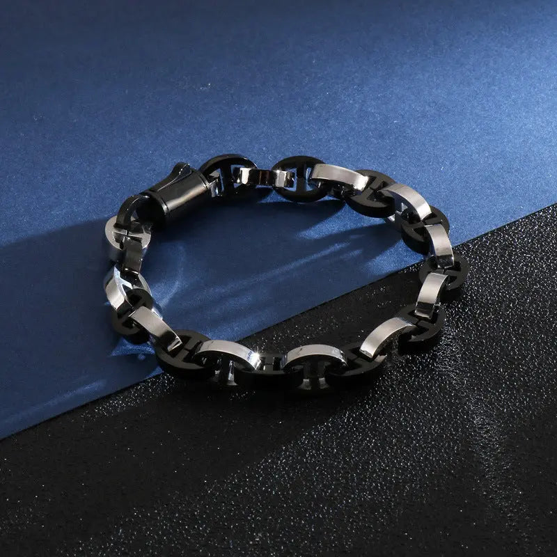 Interlocking Stainless Steel Bracelet