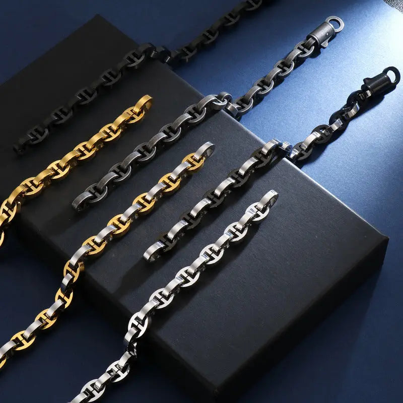 Interlocking Stainless Steel Bracelet