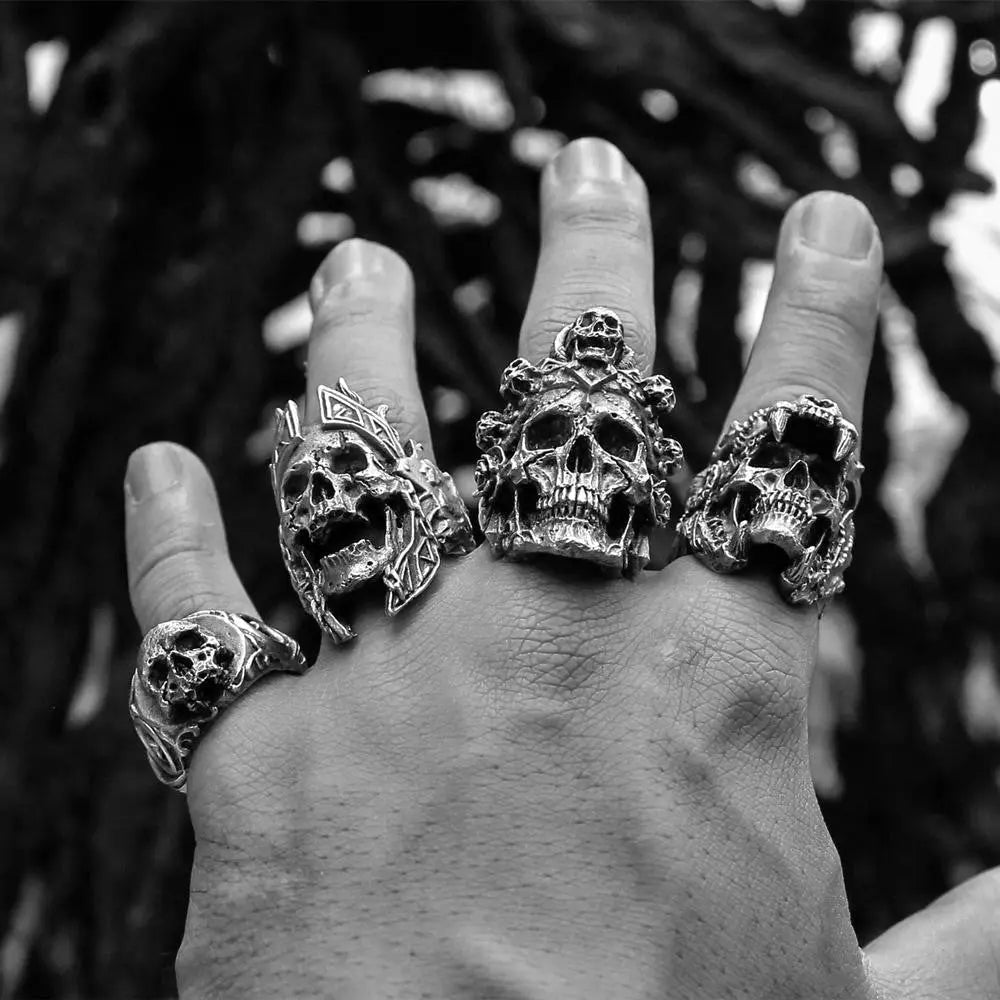 Jaguar Skull Stainless Steel Biker Ring