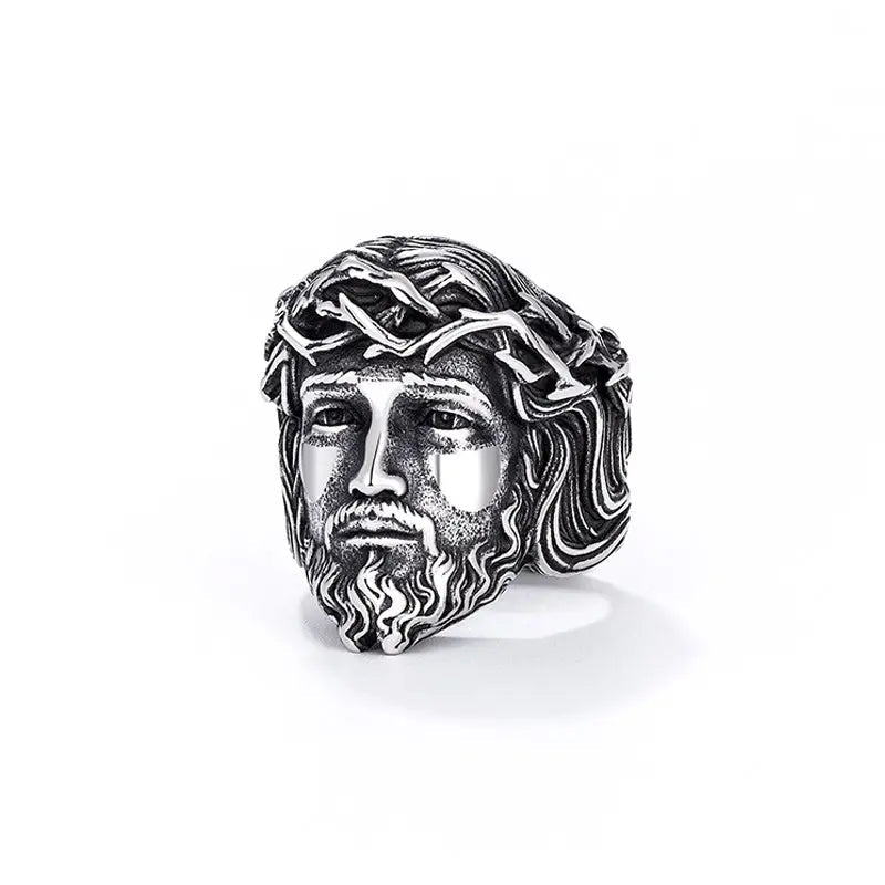 Jesus Crown of Thorns Stainless Steel Ring